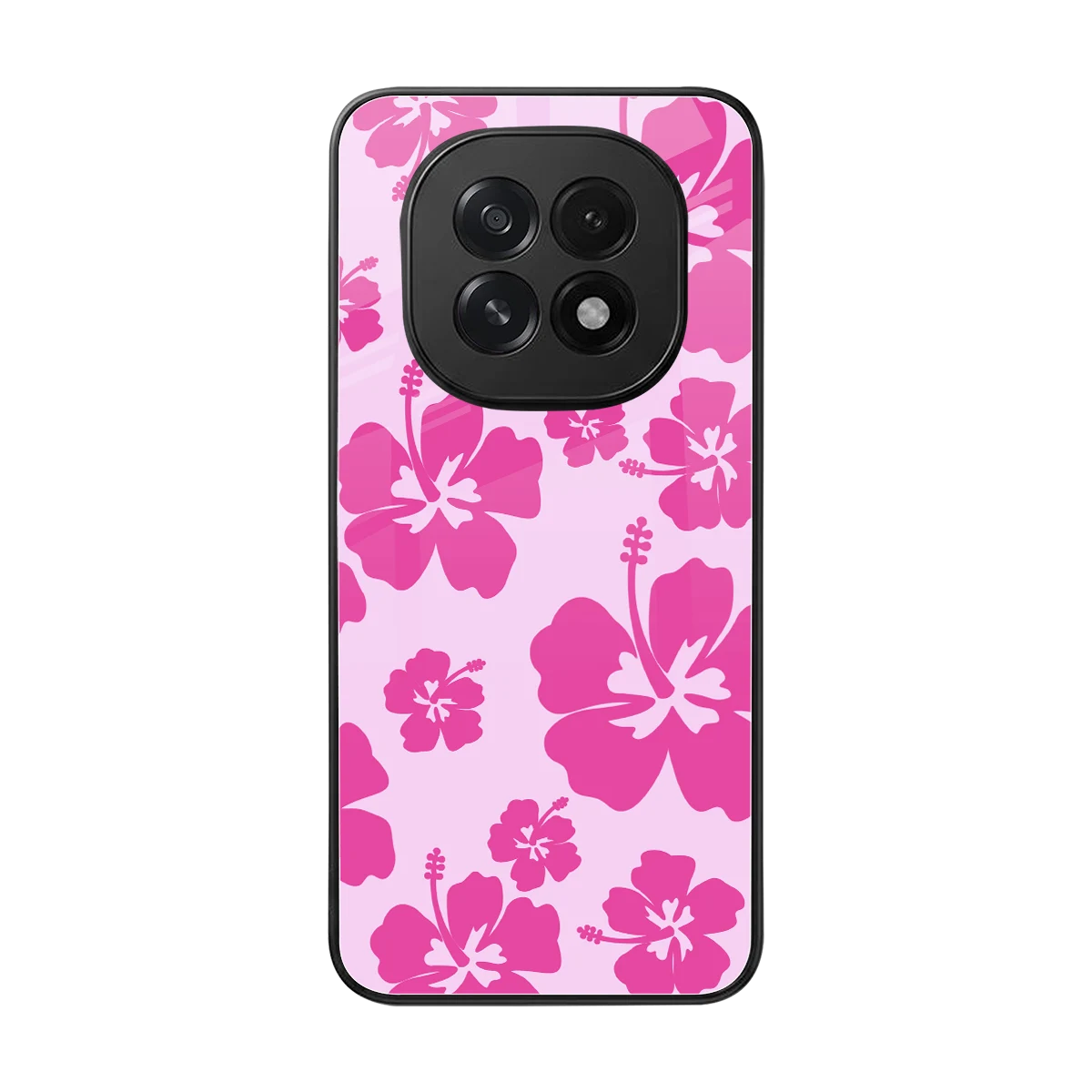 Wildflower Pink back phone cover | glass case for oppo f29 5g
