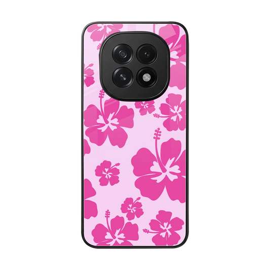 Wildflower Pink back phone cover | glass case for oppo f29 5g