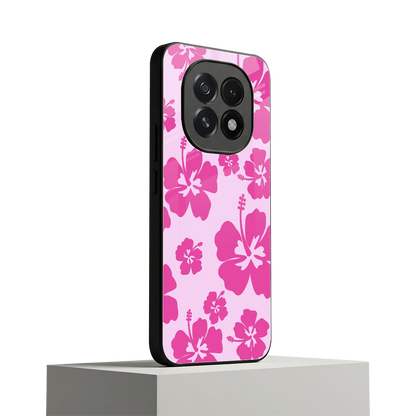 Wildflower Pink oppo f29 5g mobile cover | shockproof glass phone case
