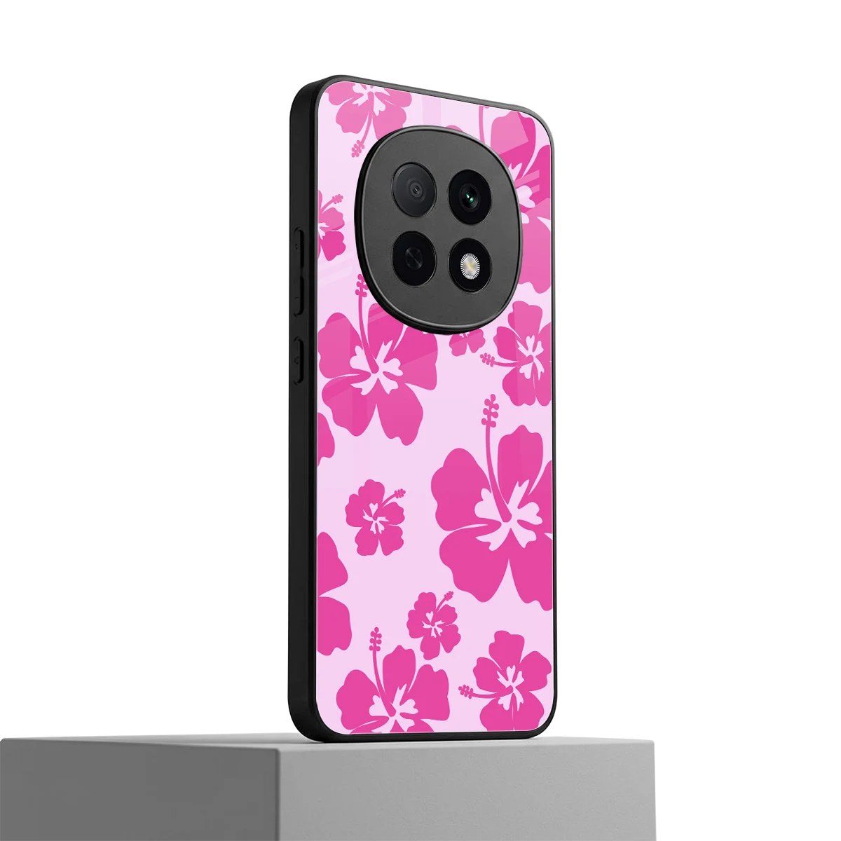 Wildflower Pink oppo f29 pro 5g mobile cover | shockproof glass phone case