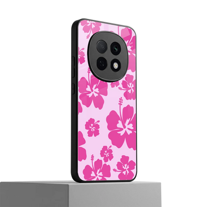Wildflower Pink oppo f29 pro 5g mobile cover | shockproof glass phone case