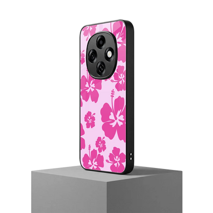Wildflower Pink oppo f31 pro 5g mobile cover | shockproof glass phone case