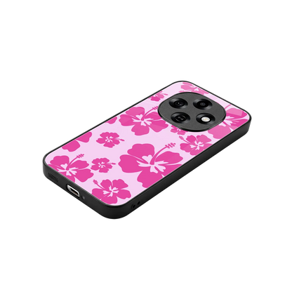 Wildflower Pink stylish phone case for oppo f31 pro 5g | glossy glass and slim fit