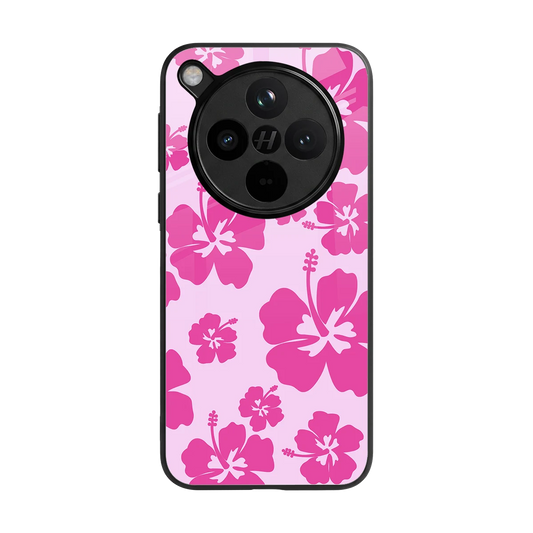 Wildflower Pink back phone cover | glass case for oppo find x8