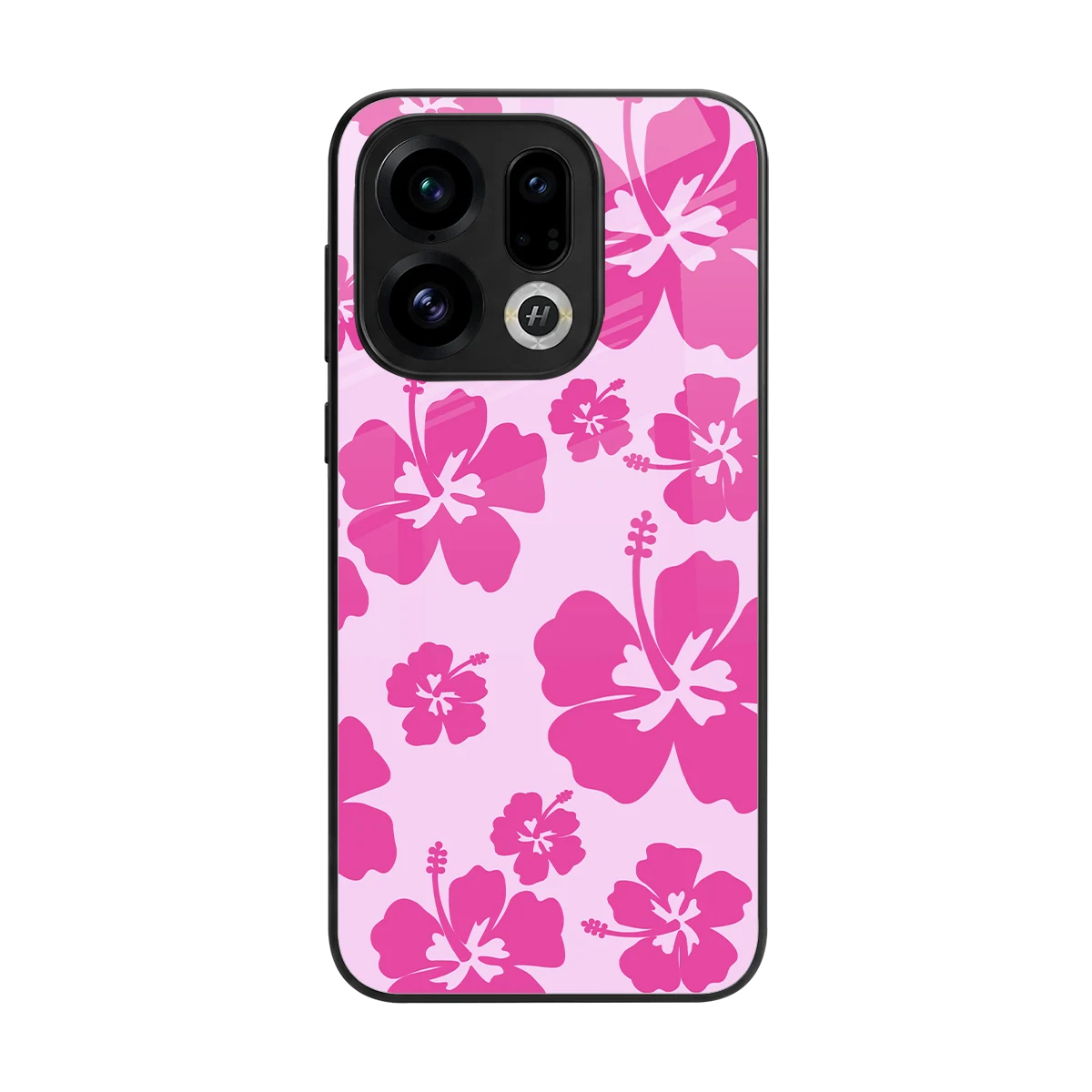 Wildflower Pink back phone cover | glass case for oppo find x9