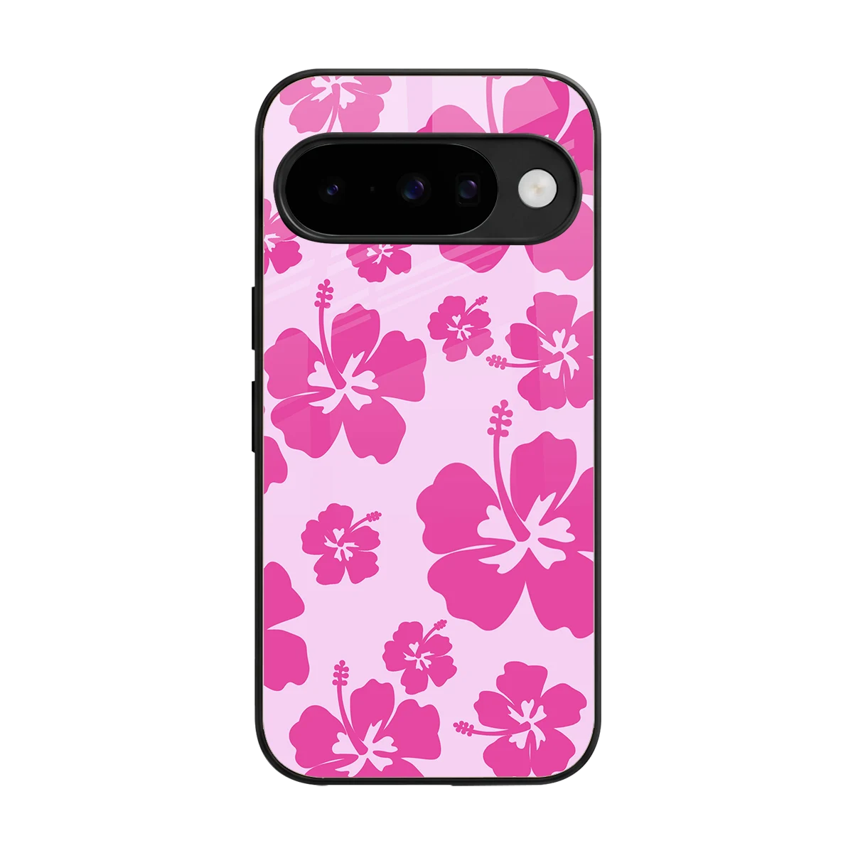 Wildflower Pink back phone cover | glass case for google pixel 10