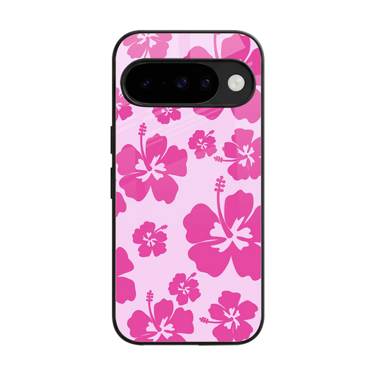 Wildflower Pink back phone cover | glass case for google pixel 10