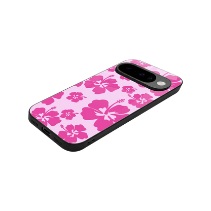 Wildflower Pink stylish phone case for google pixel 10 | glossy glass and slim fit