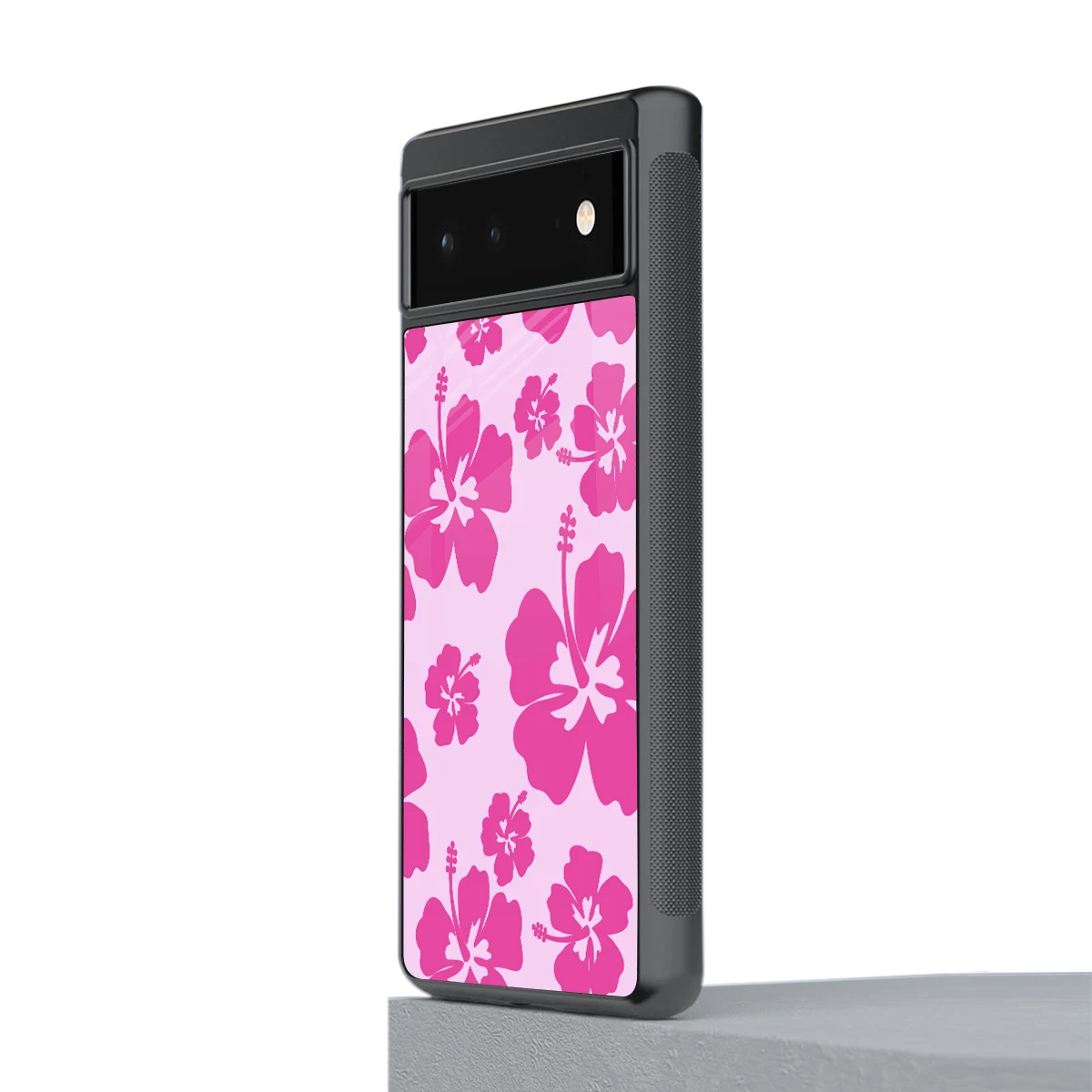 Wildflower Pink stylish phone case for google pixel 6 | glossy glass and slim fit