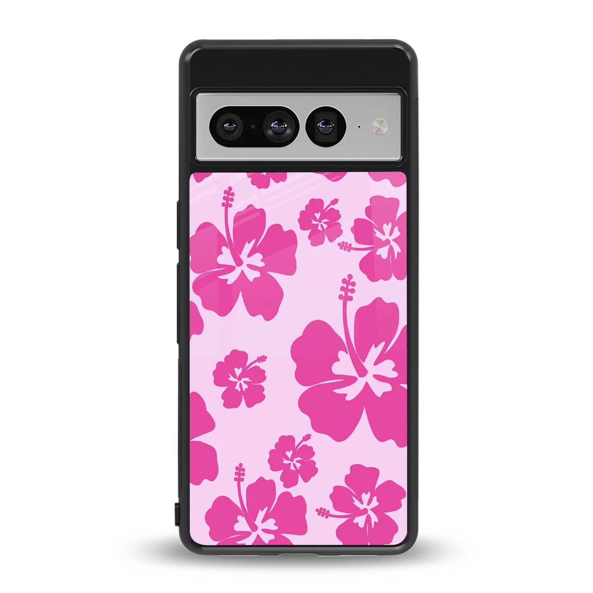 Wildflower Pink back phone cover | glass case for google pixel 7 pro