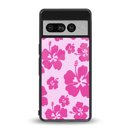 Wildflower Pink back phone cover | glass case for google pixel 7 pro