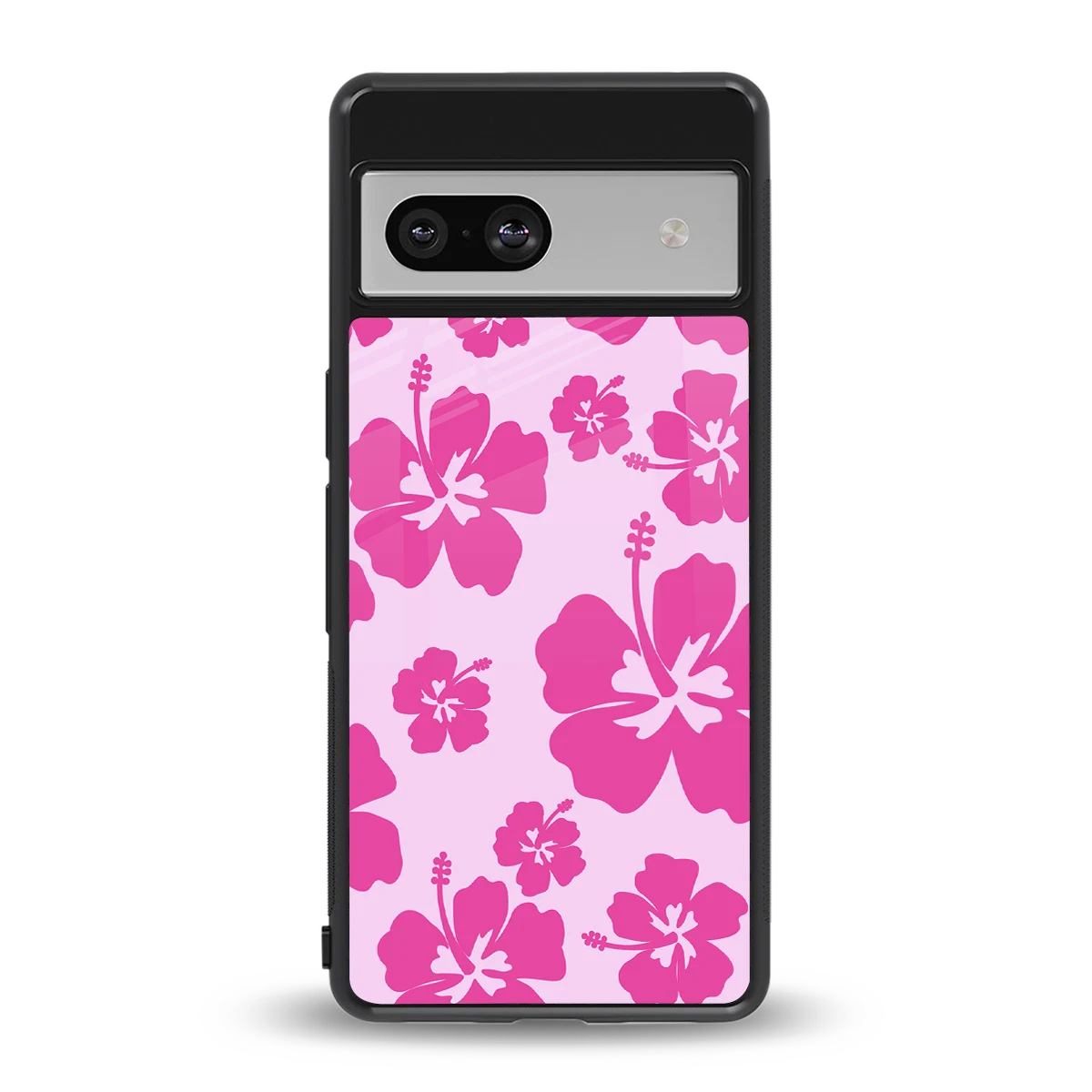 Wildflower Pink back phone cover | glass case for google pixel 7a