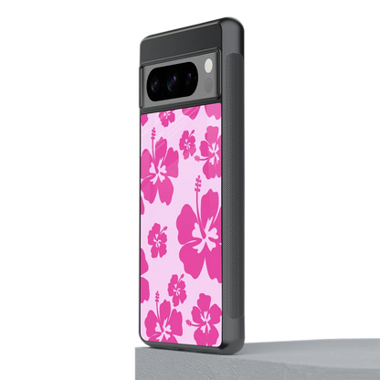 Wildflower Pink stylish phone case for google pixel 8 pro | glossy glass and slim fit