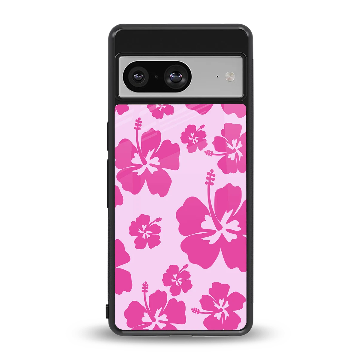 Wildflower Pink back phone cover | glass case for google pixel 8