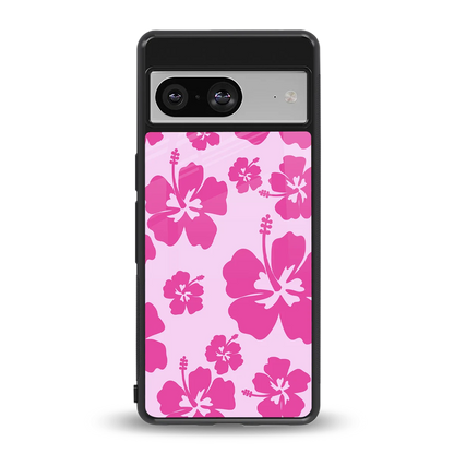 Wildflower Pink back phone cover | glass case for google pixel 8