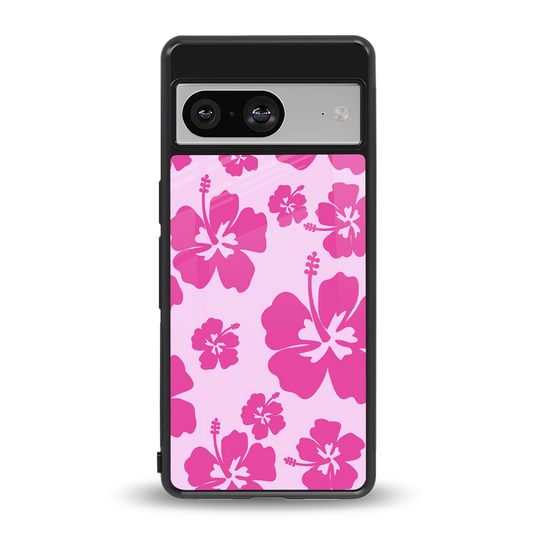 Wildflower Pink back phone cover | glass case for google pixel 8