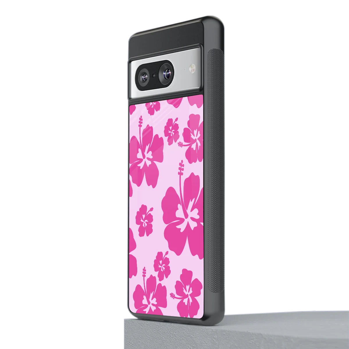 Wildflower Pink stylish phone case for google pixel 8 | glossy glass and slim fit