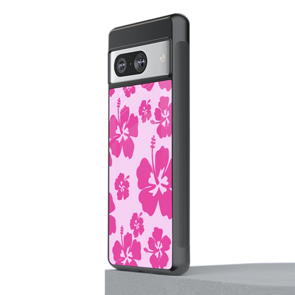 Wildflower Pink stylish phone case for google pixel 8 | glossy glass and slim fit