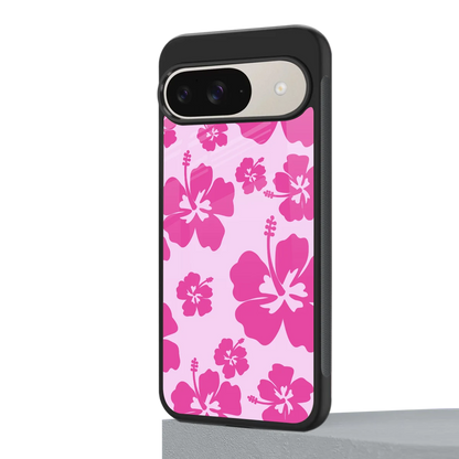 Wildflower Pink google pixel 9 mobile cover | shockproof glass phone case