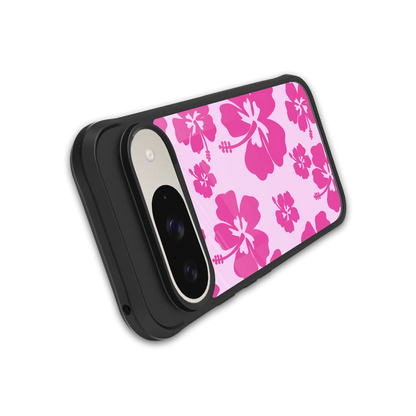 Wildflower Pink stylish phone case for google pixel 9 | glossy glass and slim fit