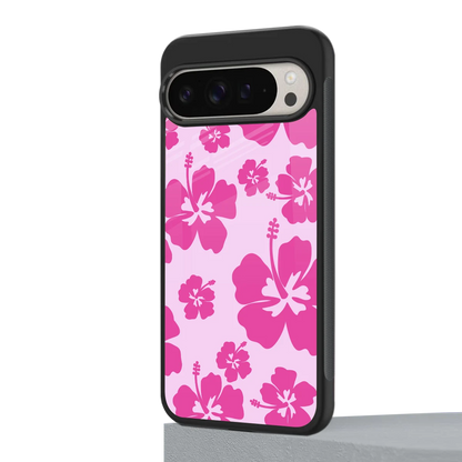 Wildflower Pink google pixel 9 pro mobile cover | shockproof glass phone case