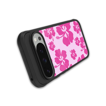Wildflower Pink stylish phone case for google pixel 9 pro xl | glossy glass and slim fit