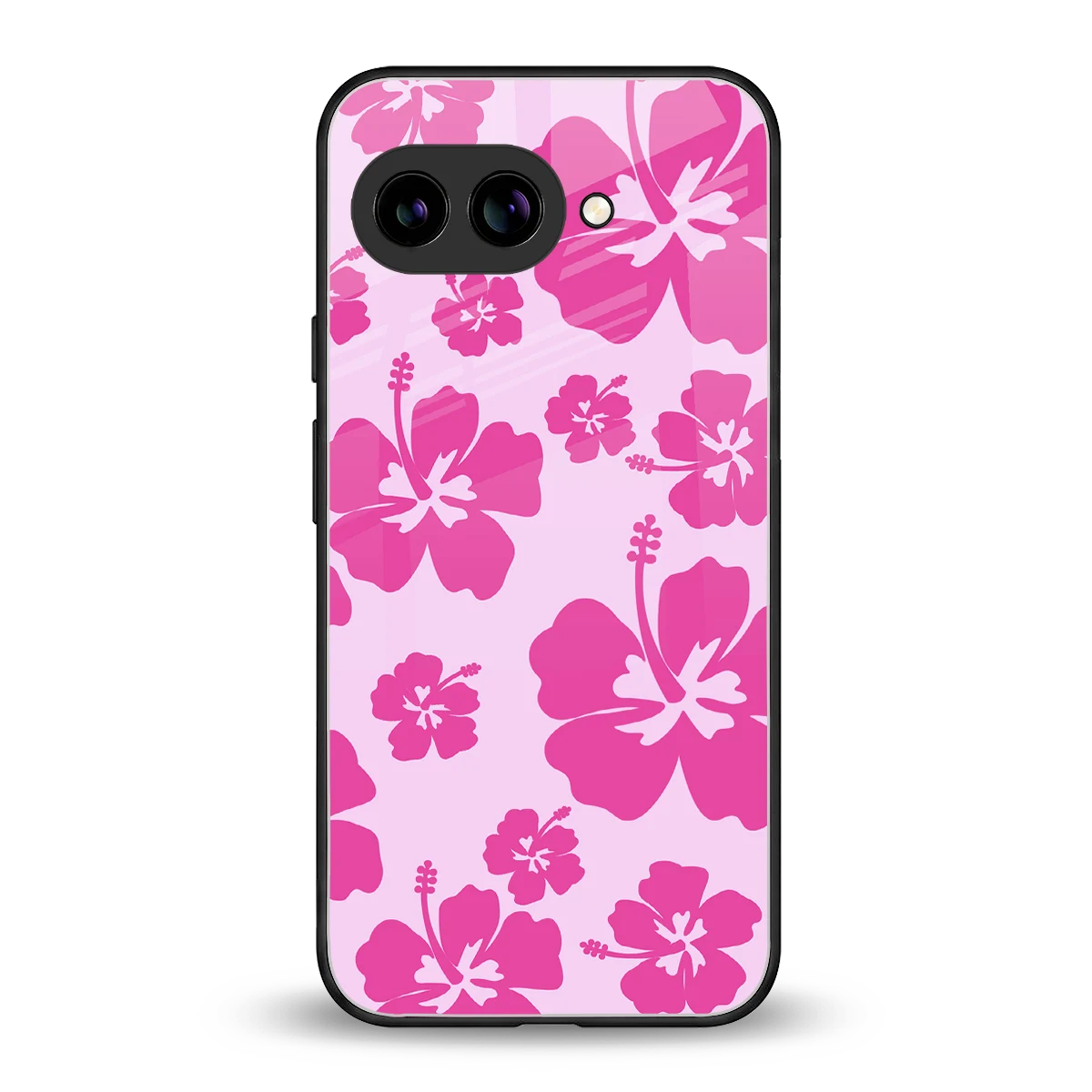 Wildflower Pink back phone cover | glass case for google pixel 10a