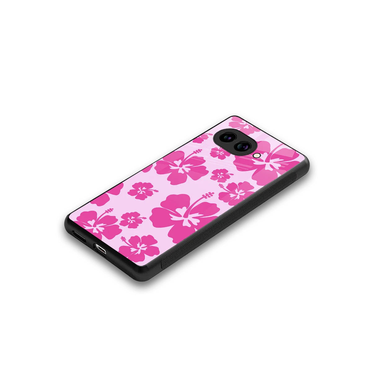 Wildflower Pink stylish phone case for google pixel 10a | glossy glass and slim fit