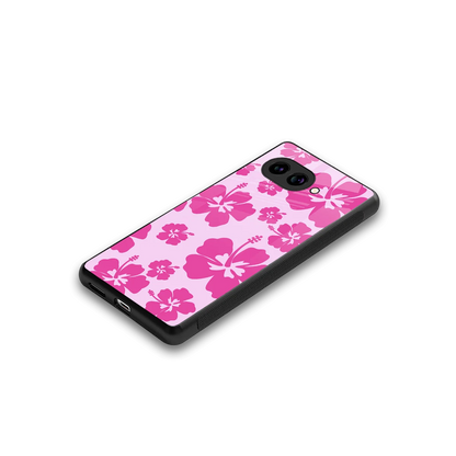 Wildflower Pink stylish phone case for google pixel 10a | glossy glass and slim fit