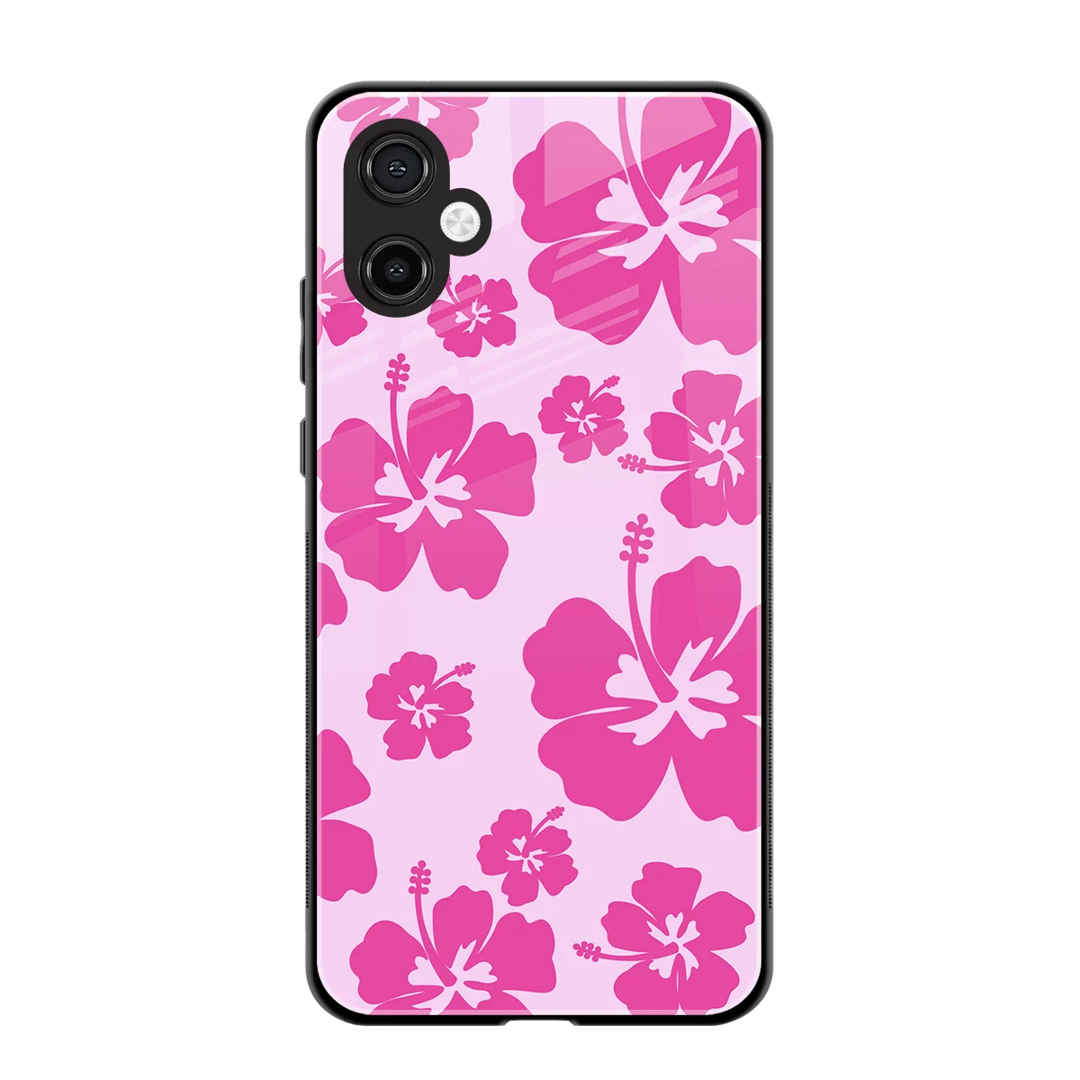 Wildflower Pink back phone cover | glass case for samsung galaxy a06 5g