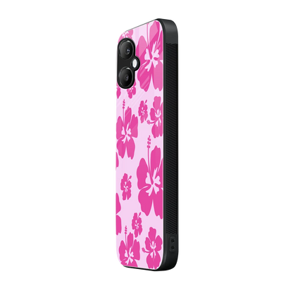 Wildflower Pink samsung galaxy a06 5g mobile cover | shockproof glass phone case