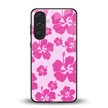 Wildflower Pink back phone cover | glass case for samsung galaxy a36 5g
