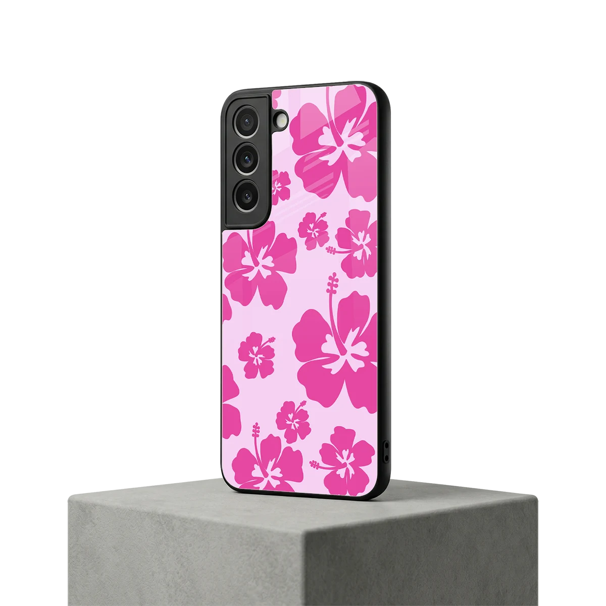 Wildflower Pink samsung galaxy s22 mobile cover | shockproof glass phone case