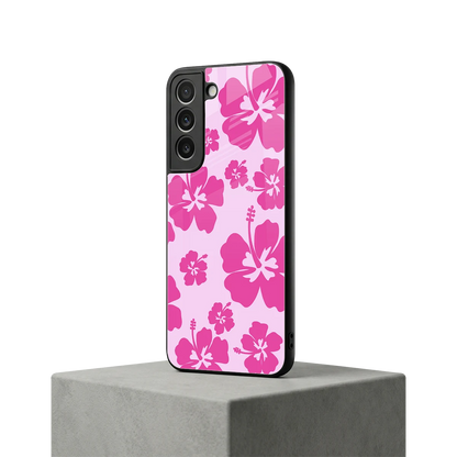 Wildflower Pink samsung galaxy s22 mobile cover | shockproof glass phone case