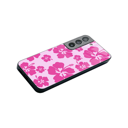 Wildflower Pink stylish phone case for samsung galaxy s22 | glossy glass and slim fit