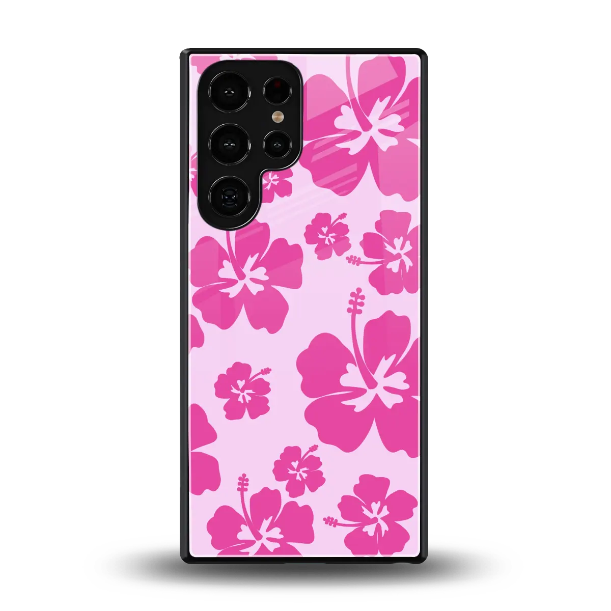 Wildflower Pink back phone cover | glass case for samsung galaxy s25 ultra