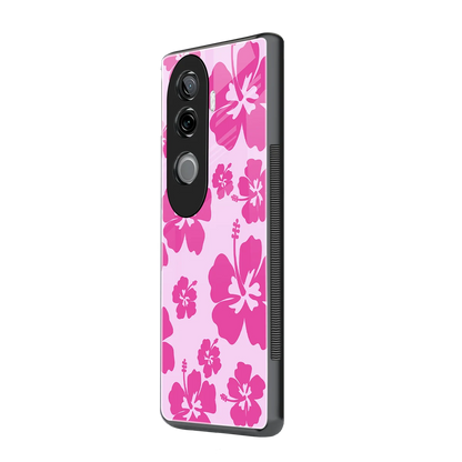 Wildflower Pink vivo v40e mobile cover | shockproof glass phone case