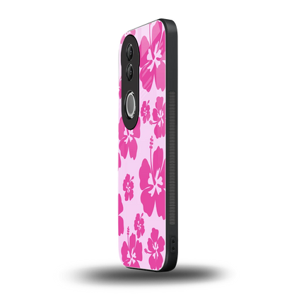Wildflower Pink vivo v50 mobile cover | shockproof glass phone case