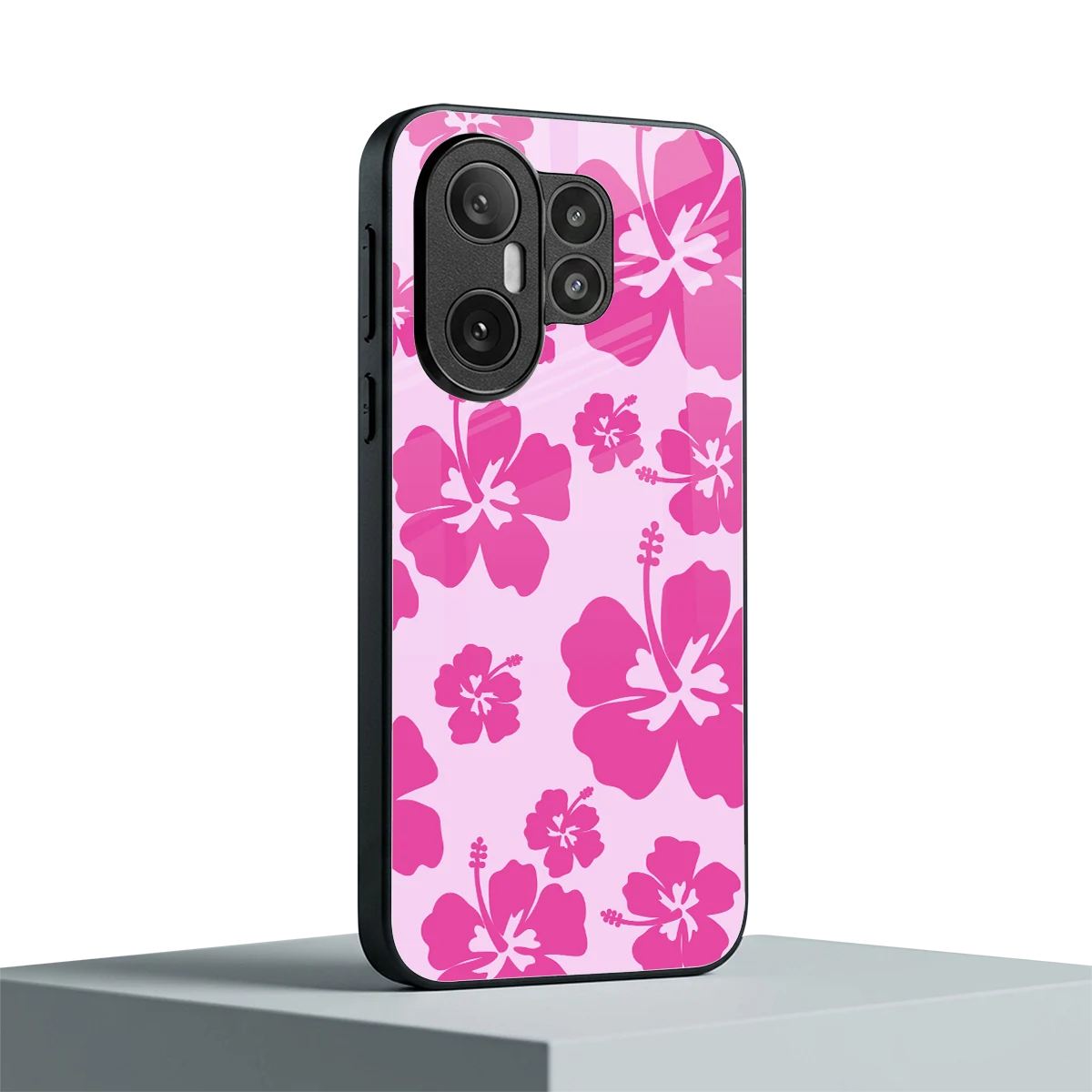 Wildflower Pink vivo x200 fe mobile cover | shockproof glass phone case