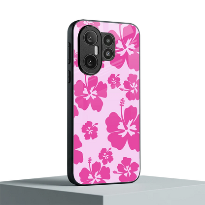 Wildflower Pink vivo x200 fe mobile cover | shockproof glass phone case