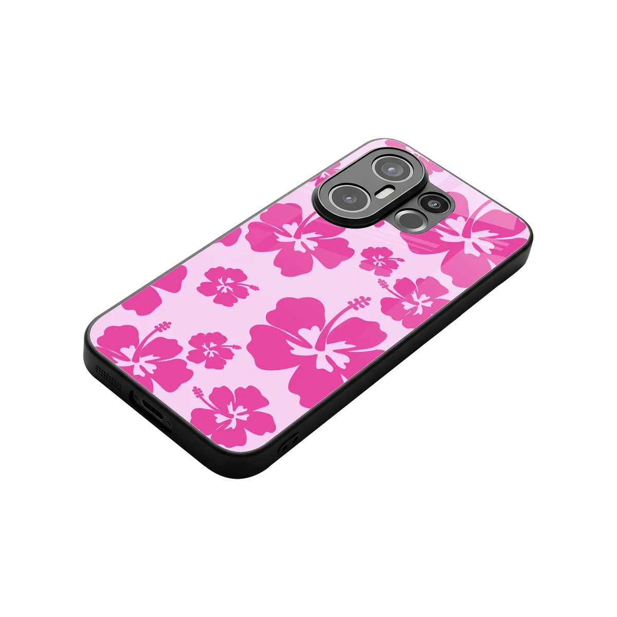 Wildflower Pink stylish phone case for vivo x200 fe | glossy glass and slim fit