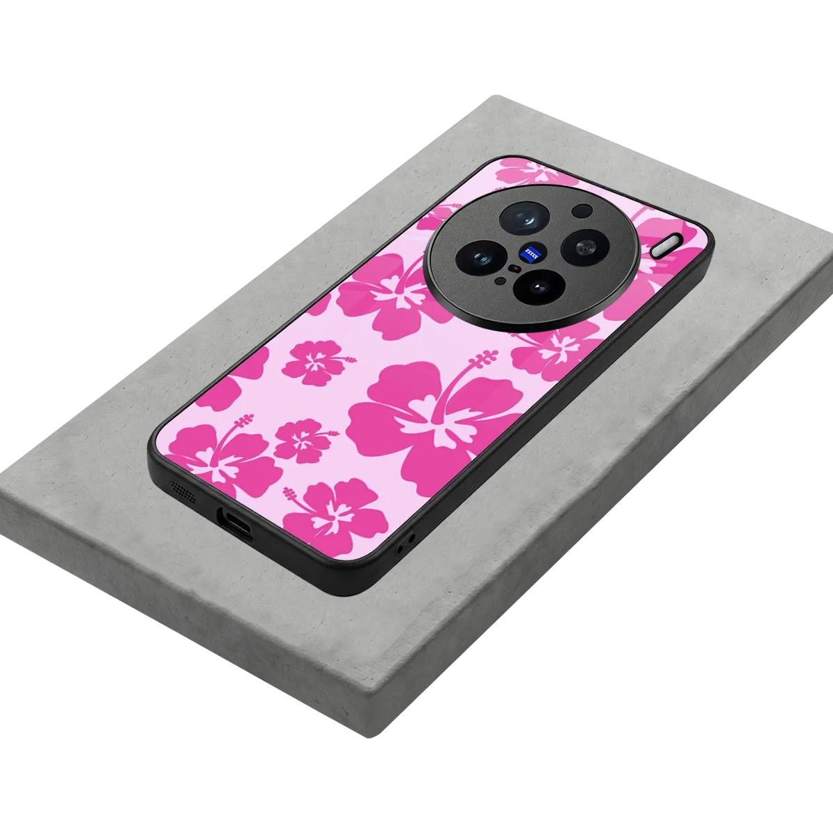 Wildflower Pink stylish phone case for vivo x200 pro | glossy glass and slim fit