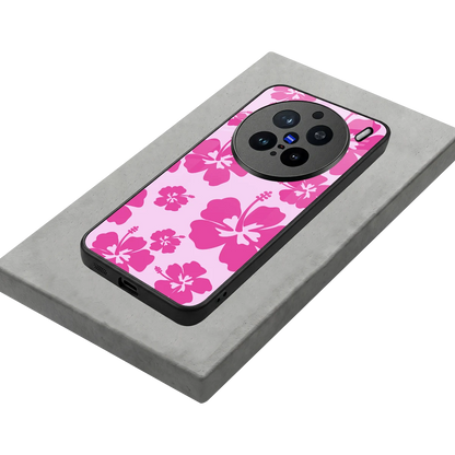 Wildflower Pink stylish phone case for vivo x200 pro | glossy glass and slim fit