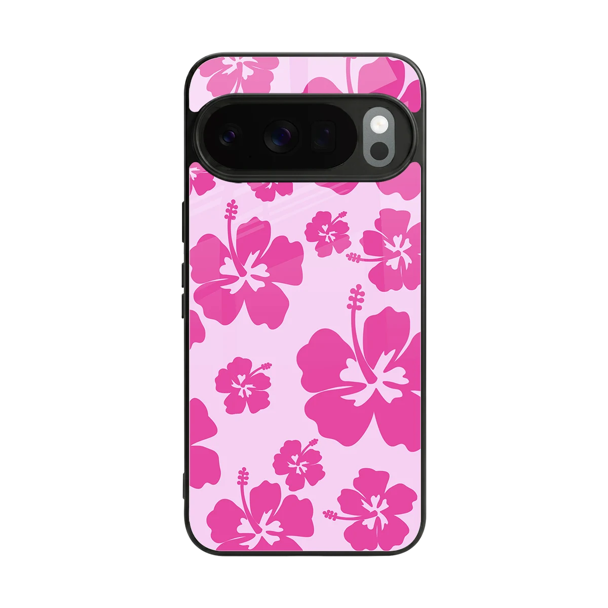 Wildflower Pink back phone cover | glass case for google pixel 10 pro