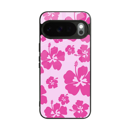 Wildflower Pink back phone cover | glass case for google pixel 10 pro