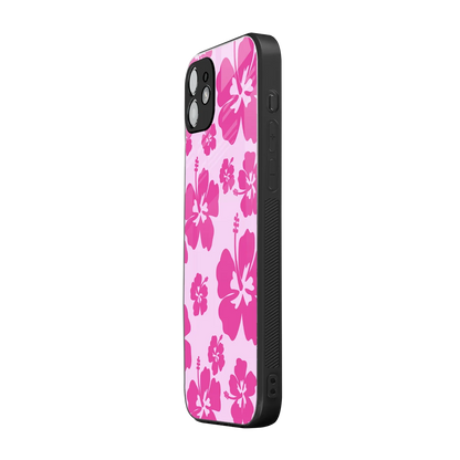 Wildflower Pink iphone 11 mobile cover | shockproof glass phone case