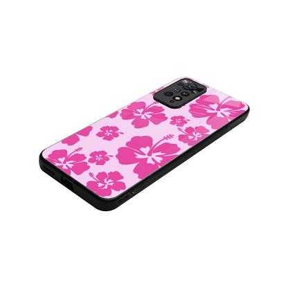 Wildflower Pink stylish phone case for redmi note 11 pro | glossy glass and slim fit