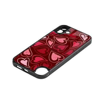 Wine Cascade Hearts stylish phone case for cmf nothing phone 1 | glossy glass and slim fit