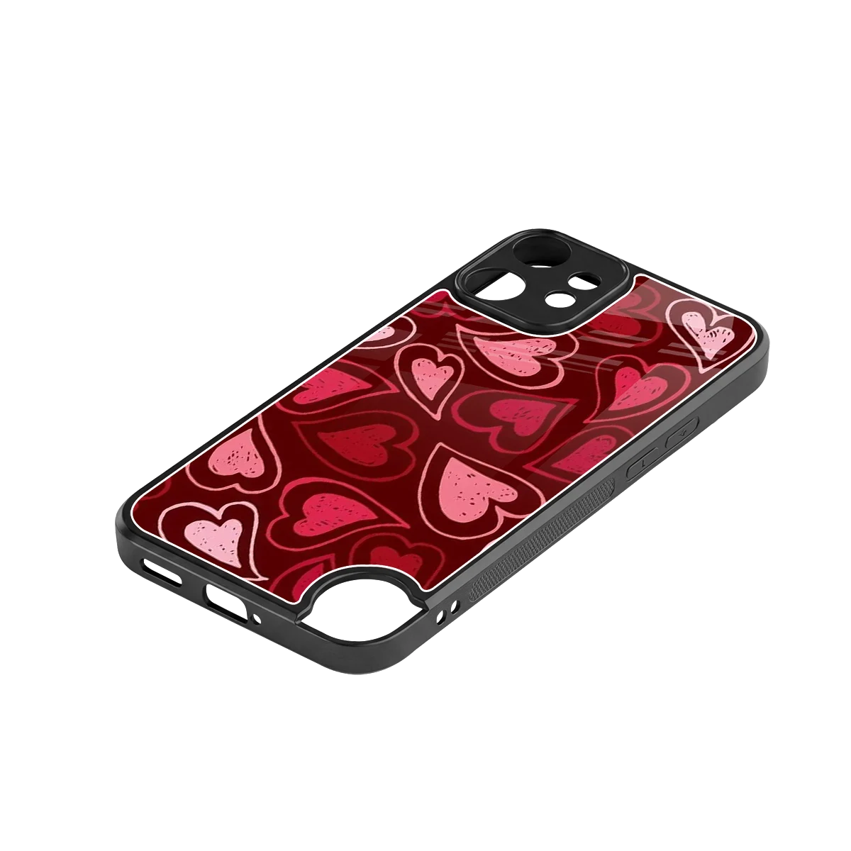 Wine Cascade Hearts stylish phone case for cmf nothing phone 2 pro | glossy glass and slim fit