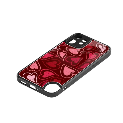Wine Cascade Hearts stylish phone case for cmf nothing phone 2 pro | glossy glass and slim fit